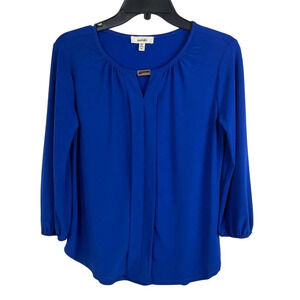 Meraki Women 3/4 Sleeve Crew Neck Top Blouses Size S